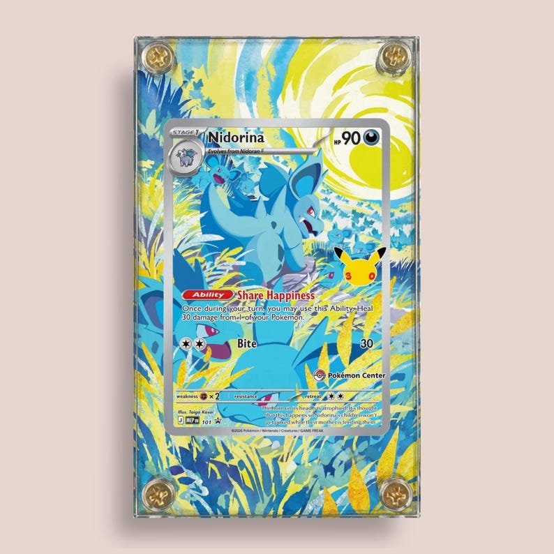 Cartes a collectionner nidorina mep 101 30ans