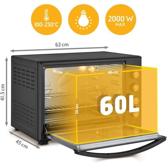 Cc605ncntb mini four 60 l