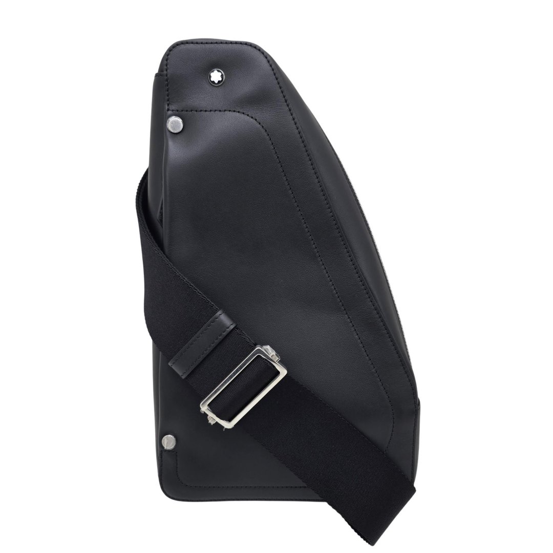 Sacoche meisterstuck selection soft sling bag cuir noir avec bandouliere