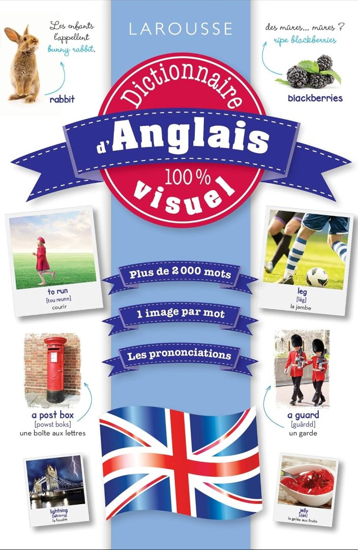 Livre dictionnaire visuel d'anglais