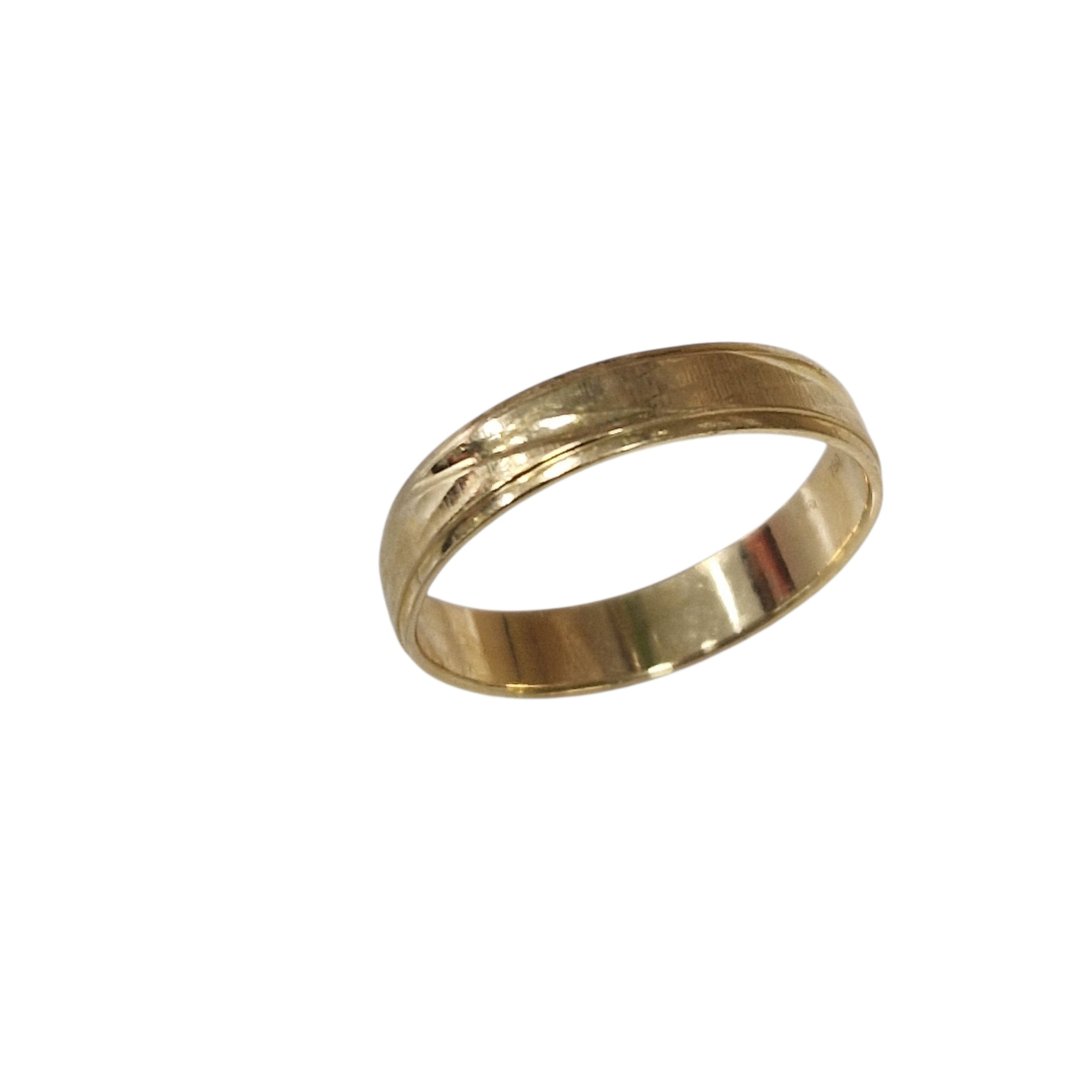 Bague jaune alliance large