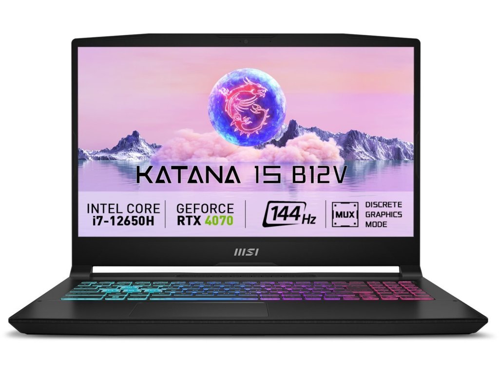Pc portable katana 15 b12vgk-243xfr 15,6" i7-12650h 1to 16go ddr5 geforce rtx 4070 azerty