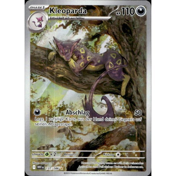 Cartes a collectionner leopardus 137/086 wht