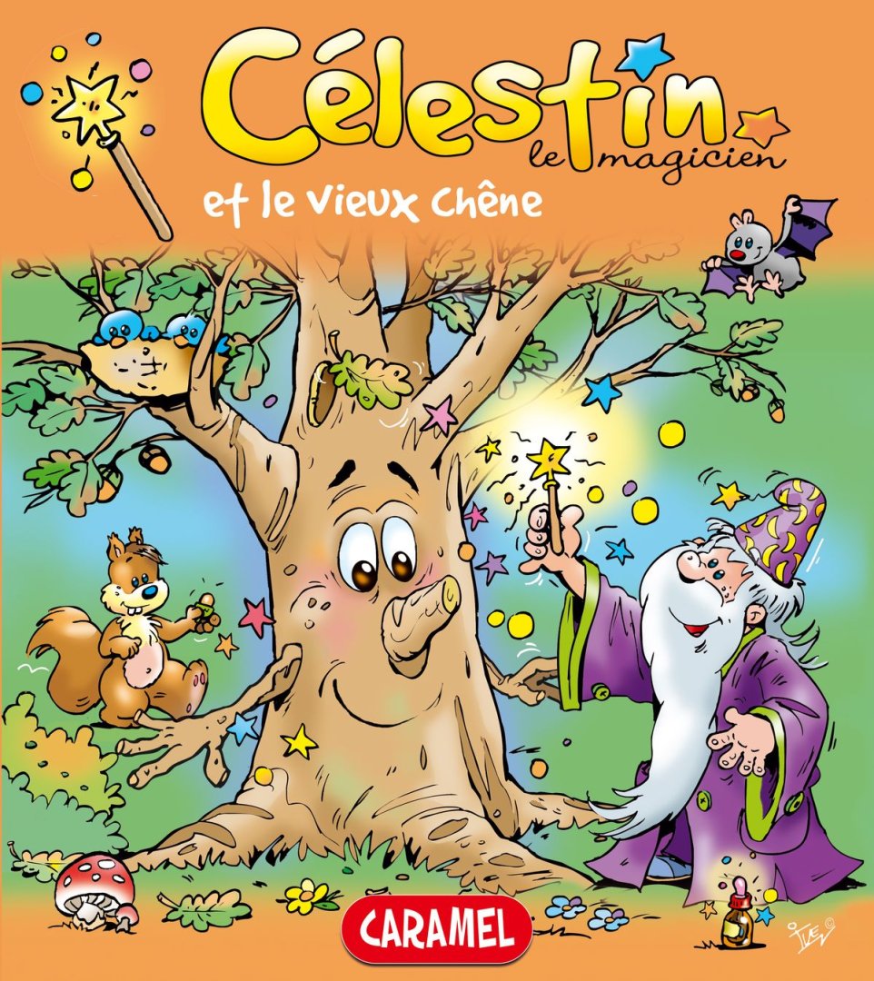 Livre celestin le magicien et le vieux chene