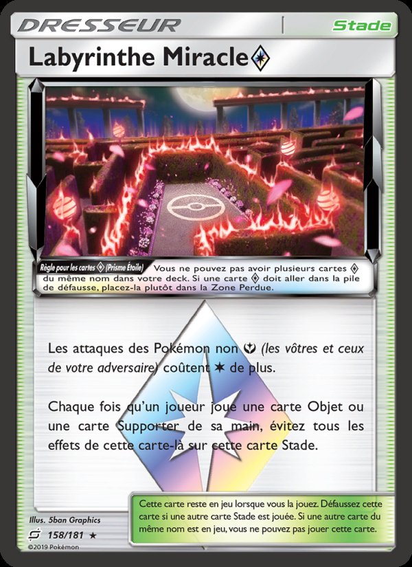 Carte pokemon labyrinthe miracle teu 181 normal