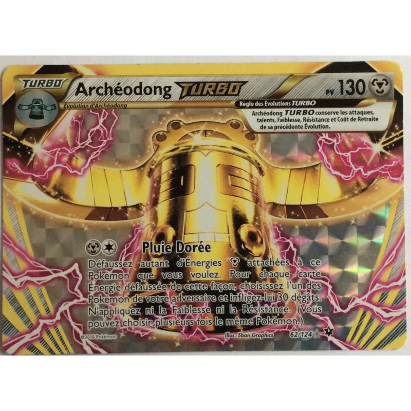 Carte pokemon archeodong turbo 62/124