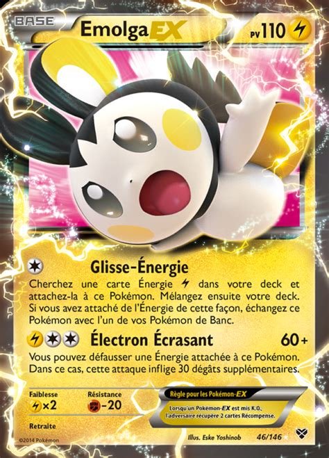Carte pokemon emolga ex 46/146