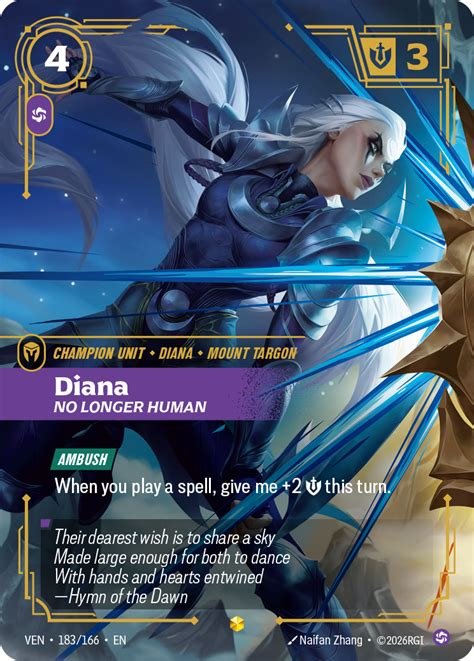 Carte diana no longer human 183/166