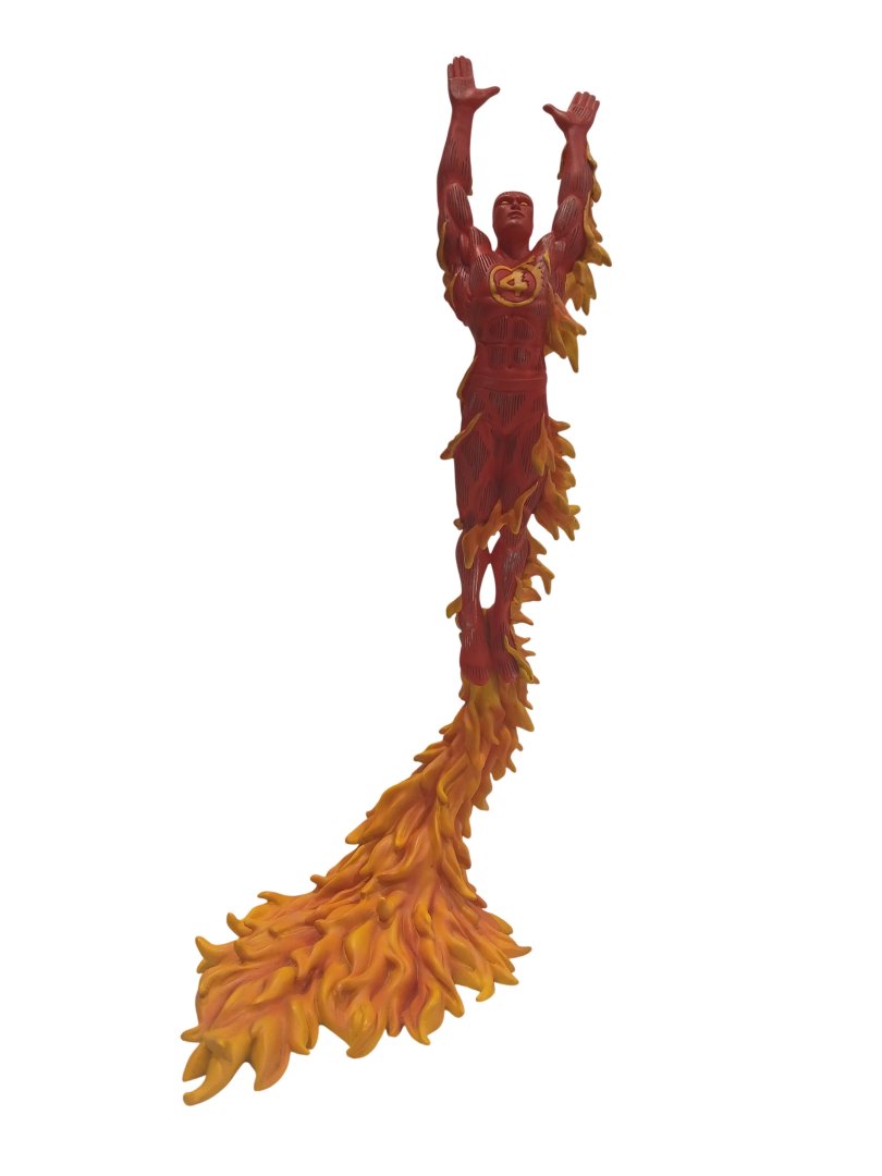 Figurine torche humaine socle