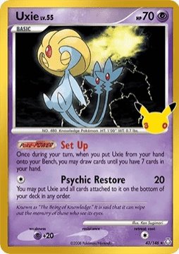 Carte pokemon crehelf lv.55 30c la 43