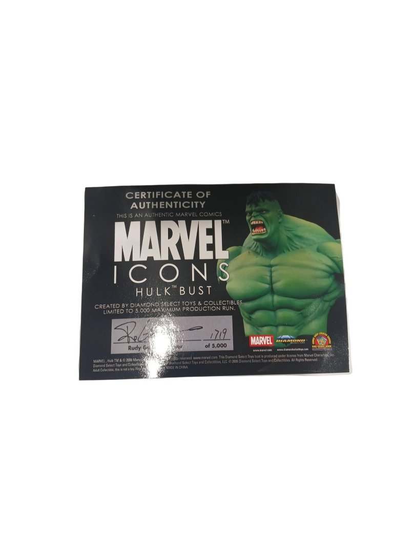 Figurine buste marvel icons hulk