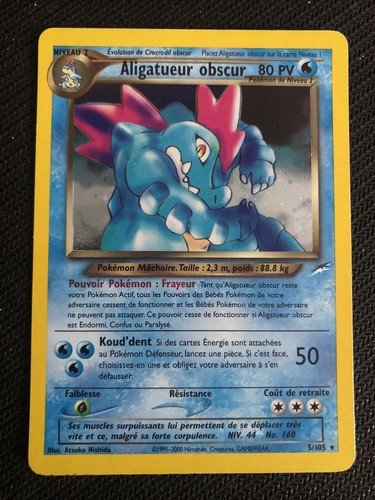 Carte aligatueur obscur 5/105 neo destiny