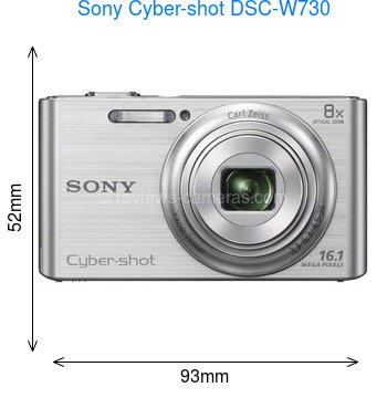 Compact cybershot dsc-w730