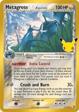 Carte pokemon metalosse especes delta 30c ds 11