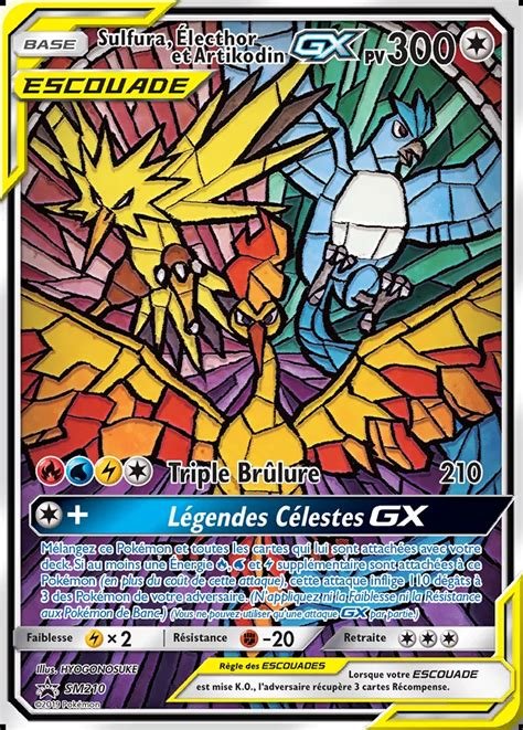 Cartes a collectionner sulfura electhor et artikodin gx sm210