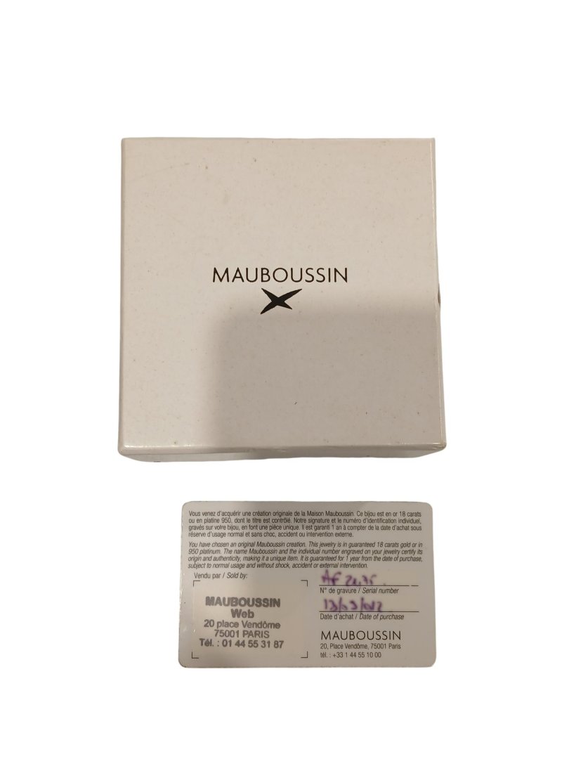 Bague blanc mauboussin eclats de diamants