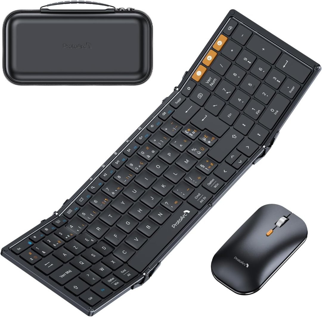 Clavier/souris ss fil pliant xkm01