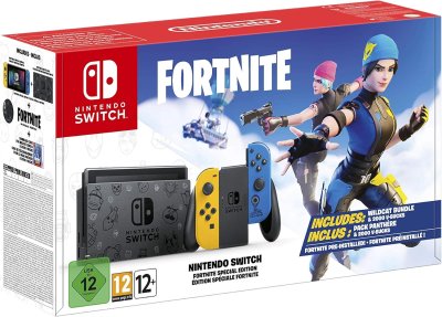 Switch fortnite 32go 2 joycons + station d'accueil